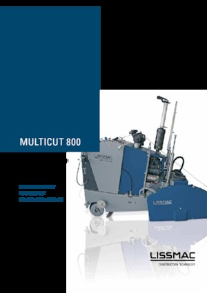 Vloerzagen Lissmac Multicut 800 GH