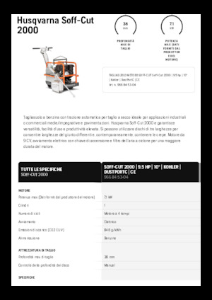 Vloerzagen Husqvarna Soff-Cut® 2000