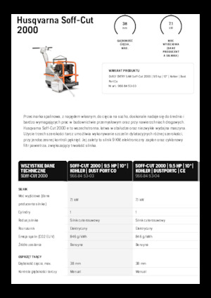 Vloerzagen Husqvarna Soff-Cut® 2000