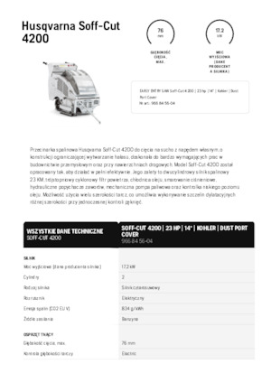 Vloerzagen Husqvarna Soff-Cut® 4200