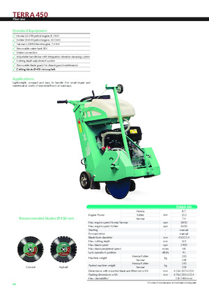 Vloerzagen Imer Terra 450