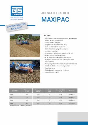 Vouwverpakkers Tigges MaxiPac 740
