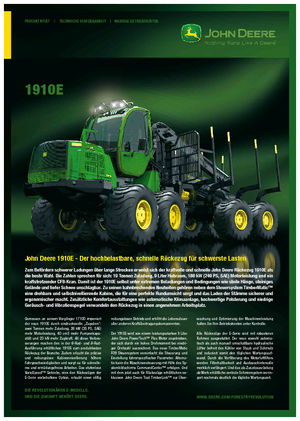 Forwarders John Deere 1910 E