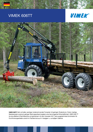 Forwarders Vimek 606 TT