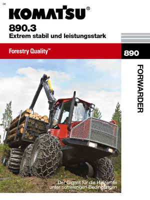 Forwarders Komatsu 890.3