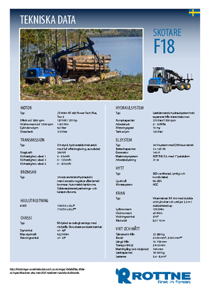 Forwarders Rottne F 18