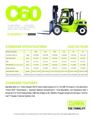 Dieselheftrucks Clark C 80 D