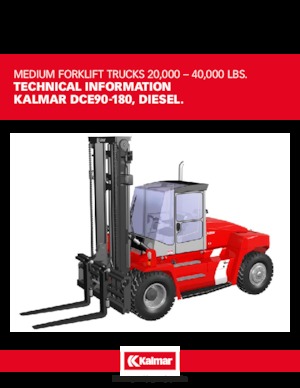 Dieselheftrucks Kalmar DCE 160-12