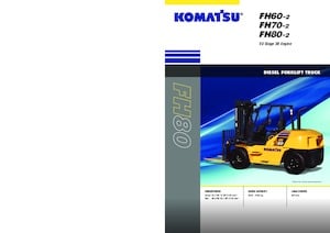 Dieselheftrucks Komatsu FH80-2