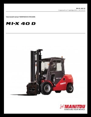 Dieselheftrucks Manitou MI-X 40 D