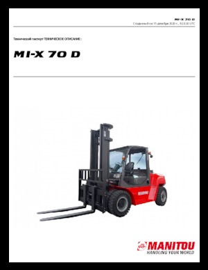 Dieselheftrucks Manitou MI-X 70 D