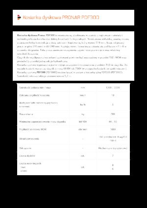 Frontmaaier - Schijf zonder kneuzer Pronar PDF 300