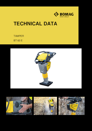 Benzine en Diesel Trilstampers Bomag BT 60 E