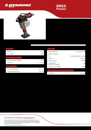 Benzine en Diesel Trilstampers Dynapac DR6X 