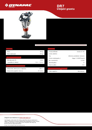 Benzine en Diesel Trilstampers Dynapac DR7