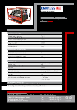 Benzine Generatoren Endress ESE 1006 SDHS-DC ES / 30-300 A