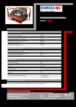 Benzine Generatoren Endress ESE 1006 SDHS-DC ES / 30-300 A