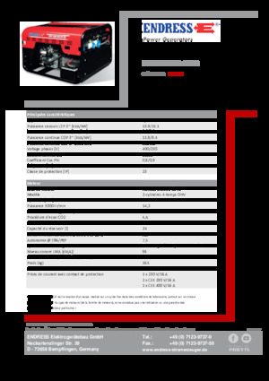 Benzine Generatoren Endress ESE 1206 DHS-GT ES