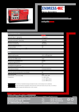 Benzine Generatoren Endress ESE 1308 DBG ES ISO Duplex Silent