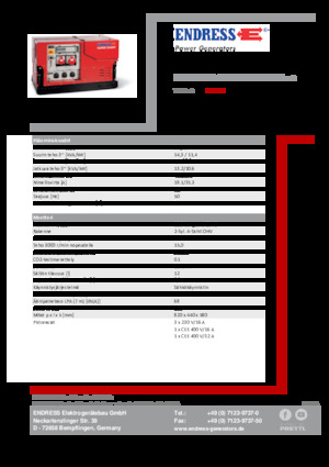 Benzine Generatoren Endress ESE 1308 DBG ES ISO Duplex Silent