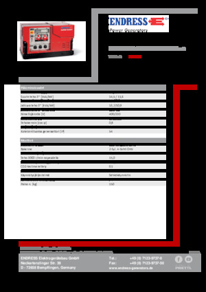 Benzine Generatoren Endress ESE 1408 DBG ES ISO Duplex Silent