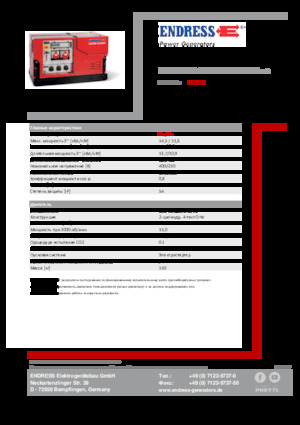 Benzine Generatoren Endress ESE 1408 DBG ES ISO Duplex Silent