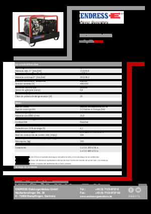 Benzine Generatoren Endress ESE 2006 DBS-GT ES 
