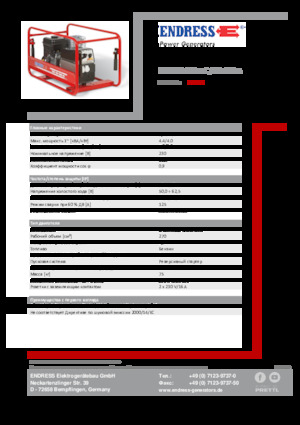 Benzine Generatoren Endress ESE 404 SHS-AC / 30-180 A 