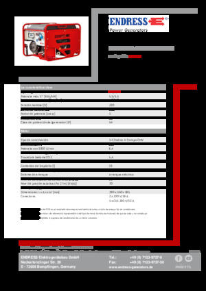 Benzine Generatoren Endress ESE 506 HG-GT ES ISO Duplex
