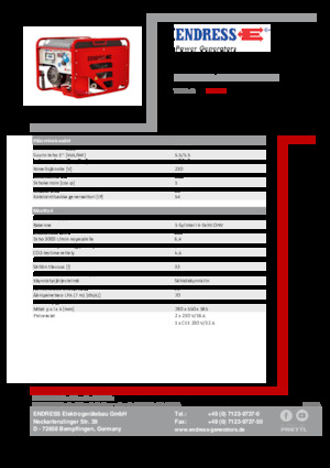 Benzine Generatoren Endress ESE 506 HG-GT ES ISO Duplex