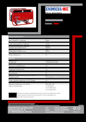 Benzine Generatoren Endress ESE 606 DHS-GT ES