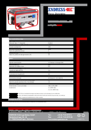Benzine Generatoren Endress ESE 606 HS-GT ES
