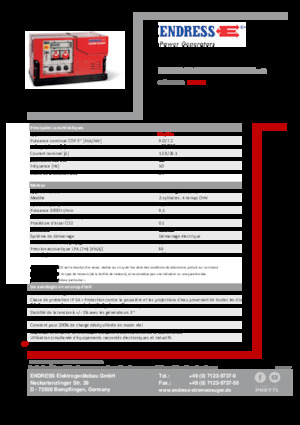 Benzine Generatoren Endress ESE 908 DBG ES ISO Duplex Silent