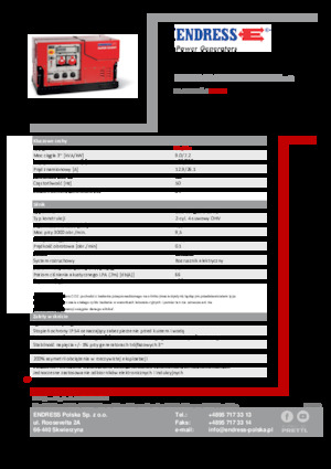 Benzine Generatoren Endress ESE 908 DBG ES ISO Duplex Silent