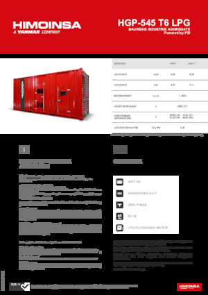 Benzine Generatoren HIMOINSA HGP-545 T6 LPG