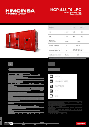 Benzine Generatoren HIMOINSA HGP-545 T6 LPG