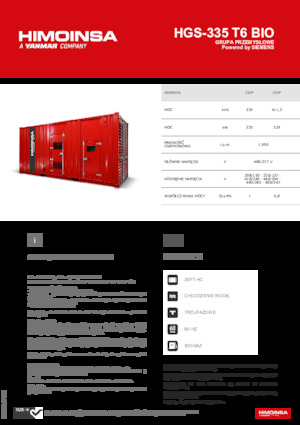 Benzine Generatoren HIMOINSA HGS-335 T6 BIO
