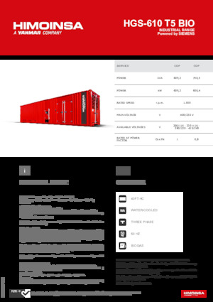 Benzine Generatoren HIMOINSA HGS-610 T5 BIO