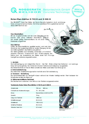 Betonmolens Belidor-Noggerath G 765 B