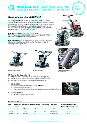 Betonmolens Belidor-Noggerath Moskito SG