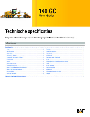 Sorteermachines Caterpillar 140 GC AWD
