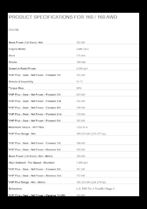 Sorteermachines Caterpillar 160