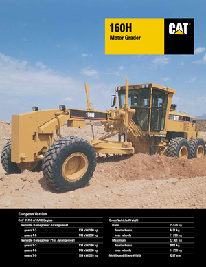 Sorteermachines Caterpillar 160H