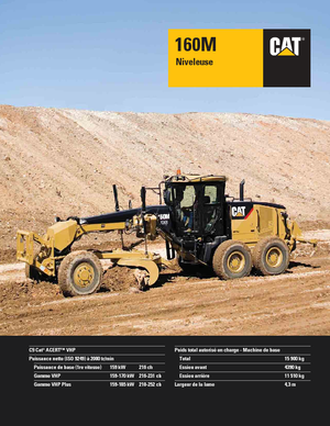 Sorteermachines Caterpillar 160M