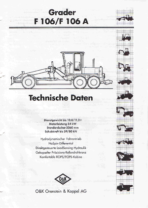 Sorteermachines O&K F 106