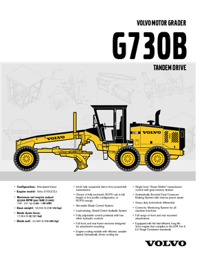 Sorteermachines Volvo G730B