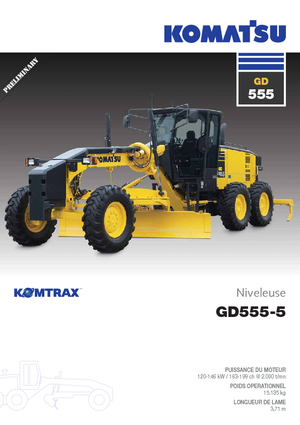 Sorteermachines Komatsu GD555-5