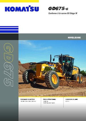 Sorteermachines Komatsu GD675-6