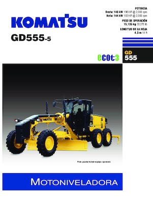 Sorteermachines Komatsu GD555-5