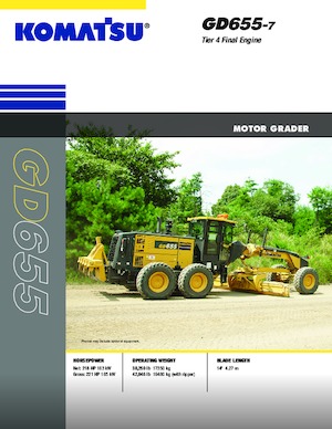 Sorteermachines Komatsu GD655-7